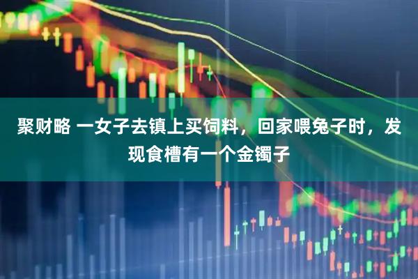 聚财略 一女子去镇上买饲料，回家喂兔子时，发现食槽有一个金镯子